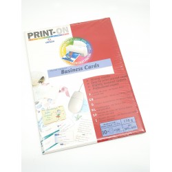 ورق طابعة ملونة بيزنس كارد ميتانس مبزر ابيض  170غم 10 ورقة CANSON